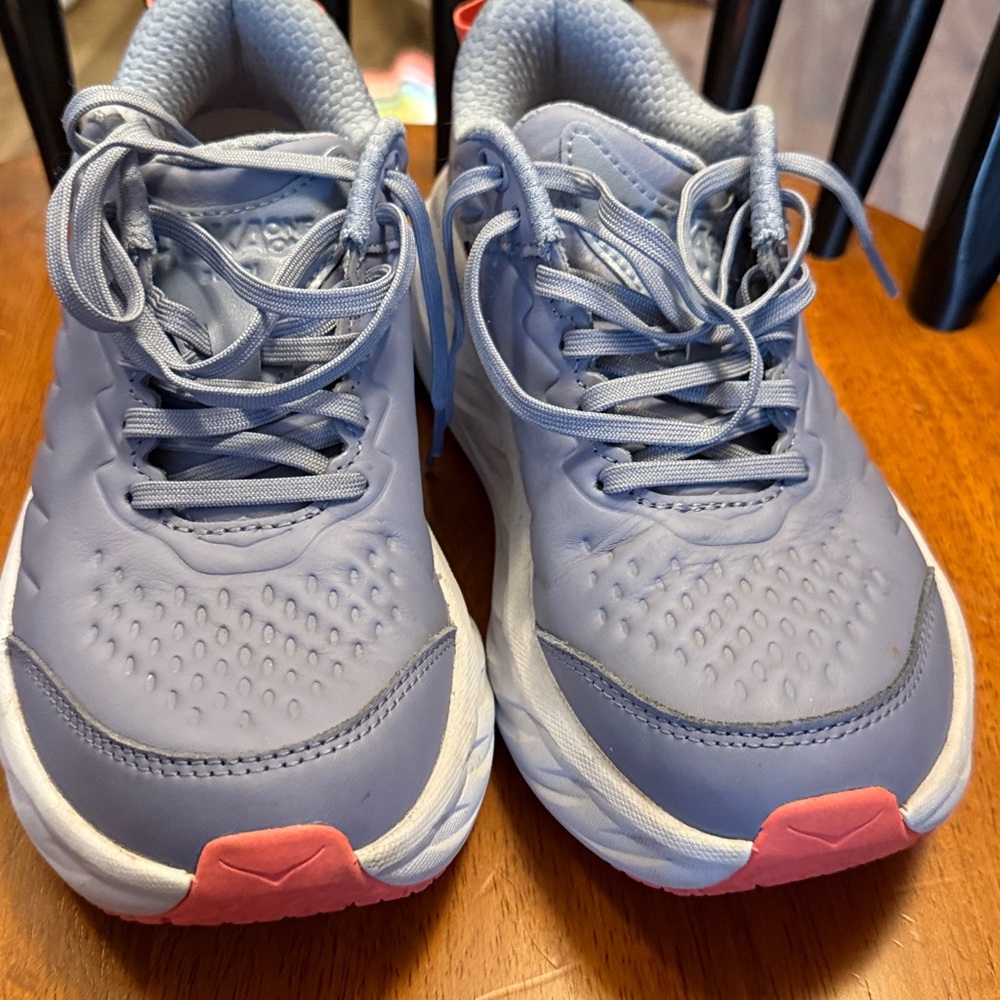 Hoka One One Blue and Pink Athletic Shoes